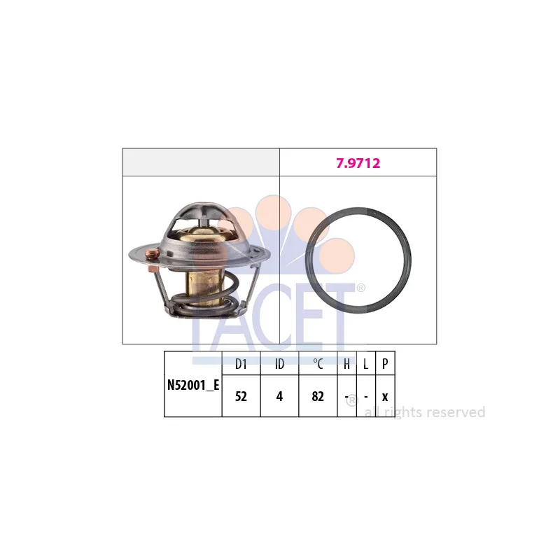 Thermostat d'eau FACET 7.8725