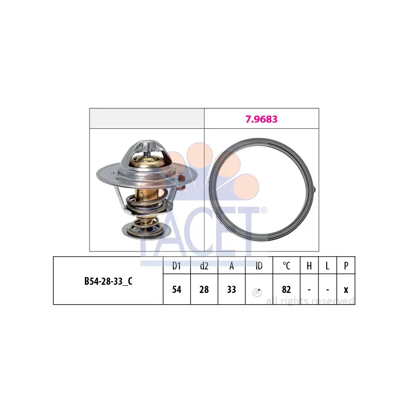Thermostat d'eau FACET 7.8726