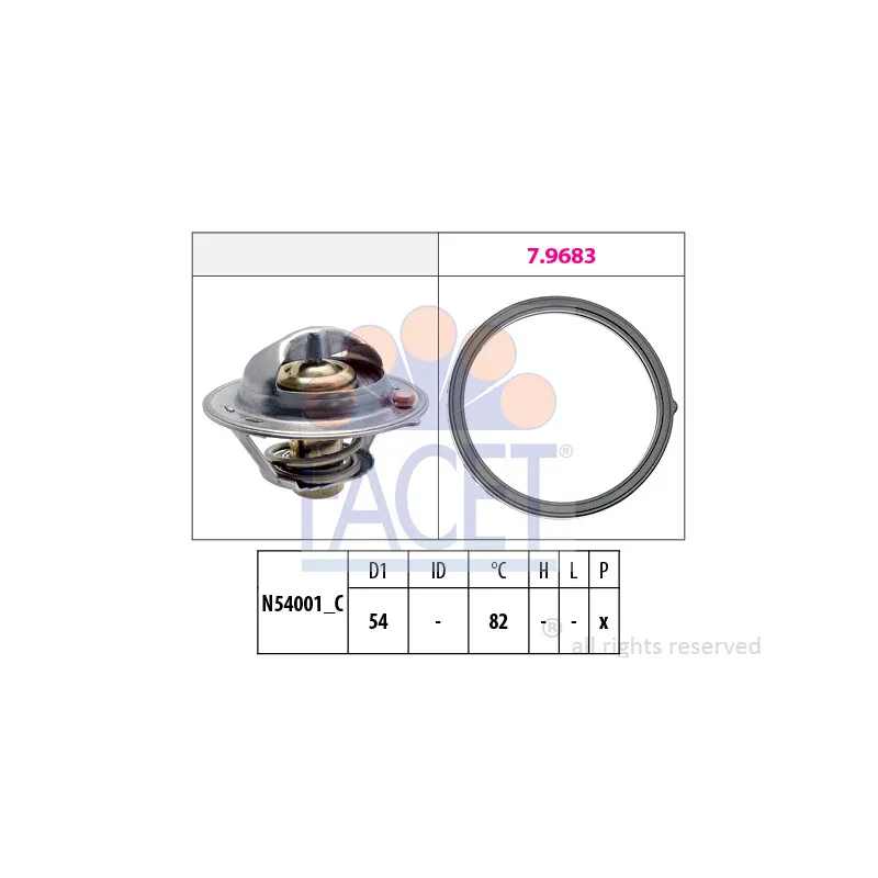 Thermostat d'eau FACET 7.8727