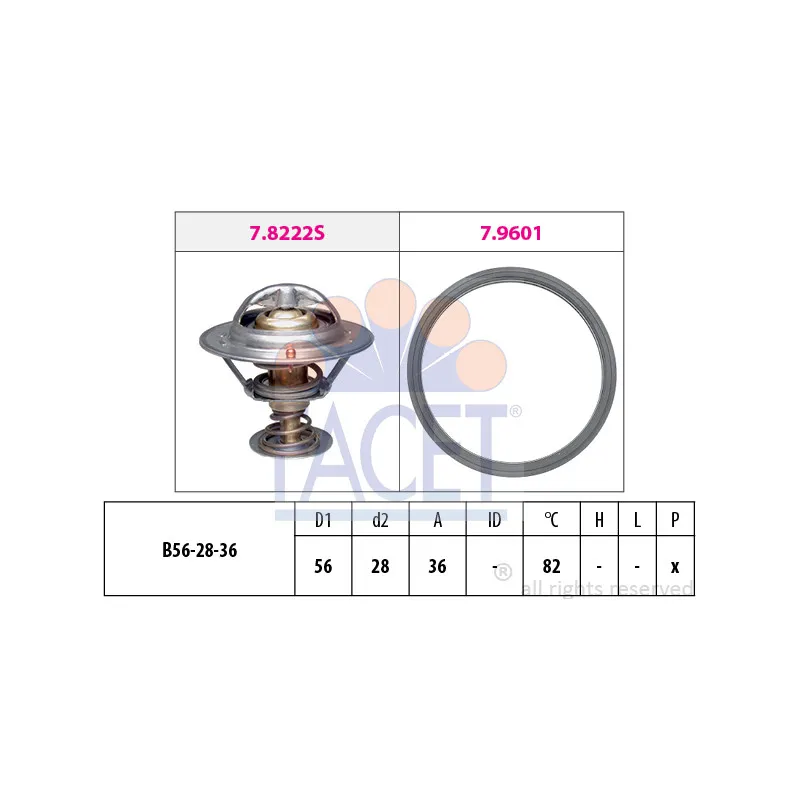 Thermostat d'eau FACET 7.8728
