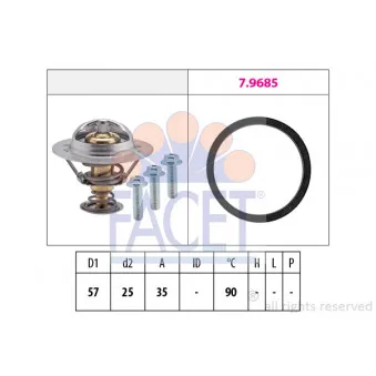 Thermostat d'eau FACET 7.8731