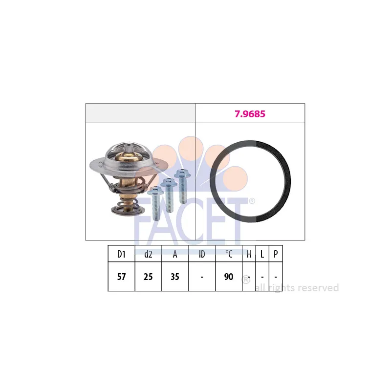 Thermostat d'eau FACET 7.8731