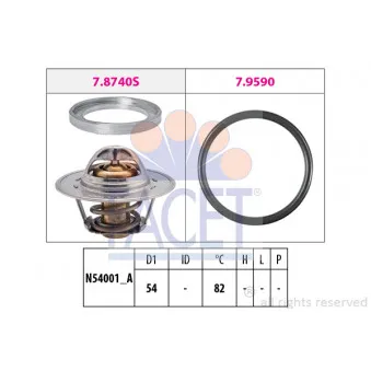 Thermostat d'eau FACET 7.8740