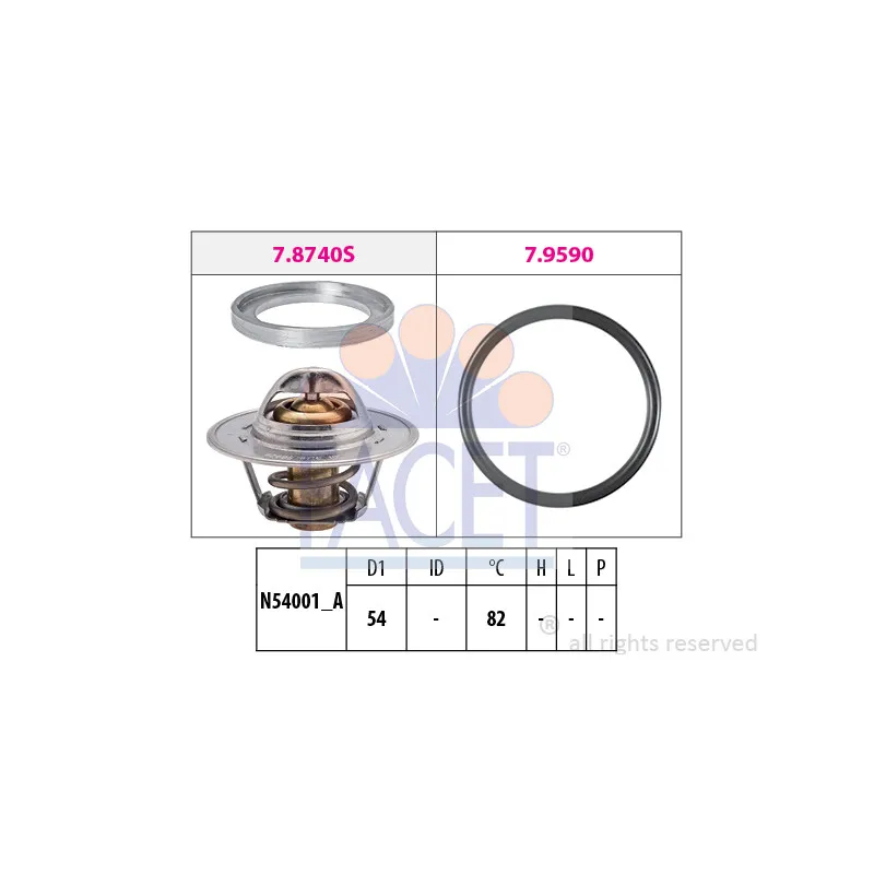 Thermostat d'eau FACET 7.8740
