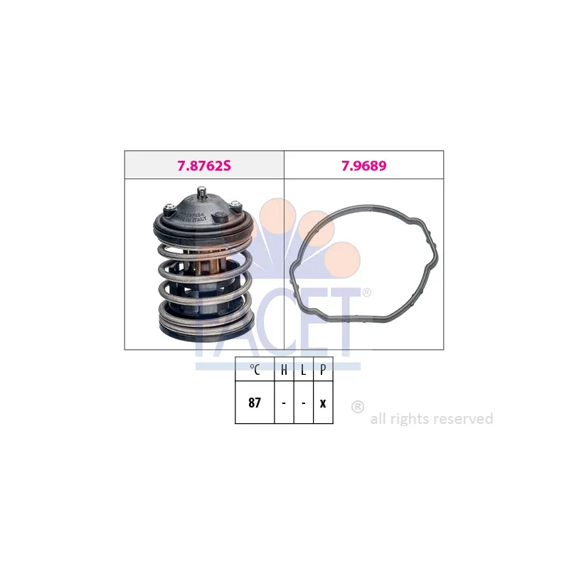 Thermostat d'eau FACET 7.8762