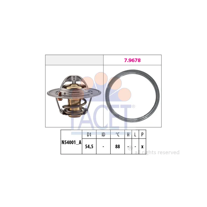 Thermostat d'eau FACET 7.8787
