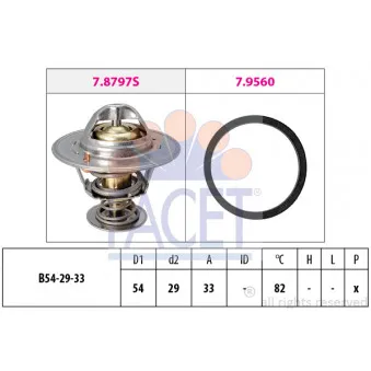 Thermostat d'eau FACET 7.8797
