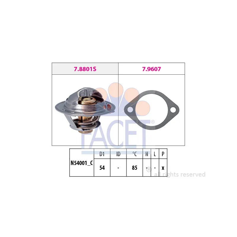 Thermostat d'eau FACET 7.8801