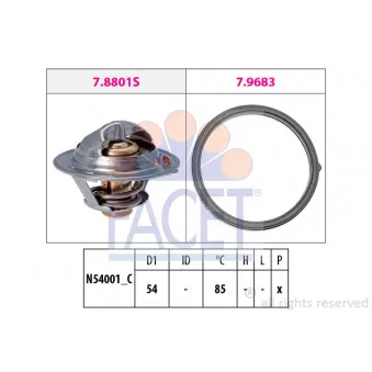 Thermostat d'eau FACET 7.8803