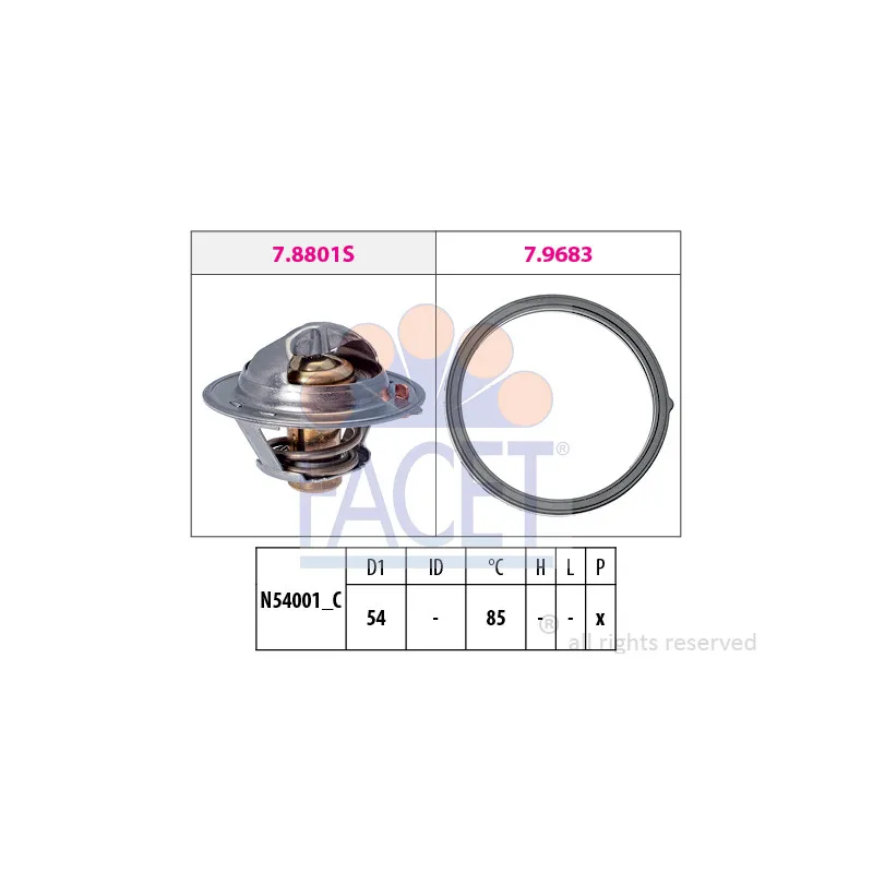 Thermostat d'eau FACET 7.8803