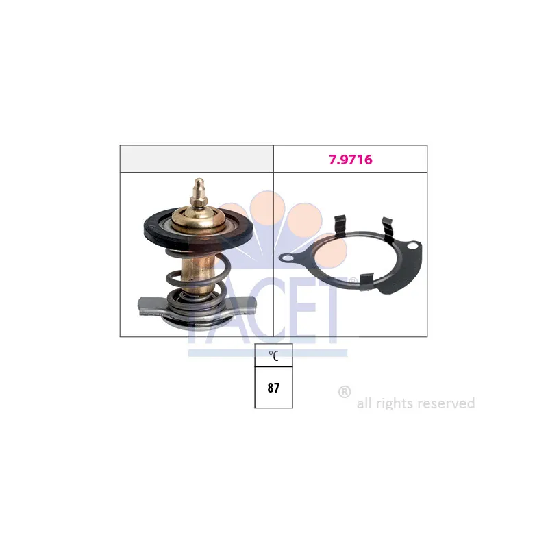 Thermostat d'eau FACET 7.8820