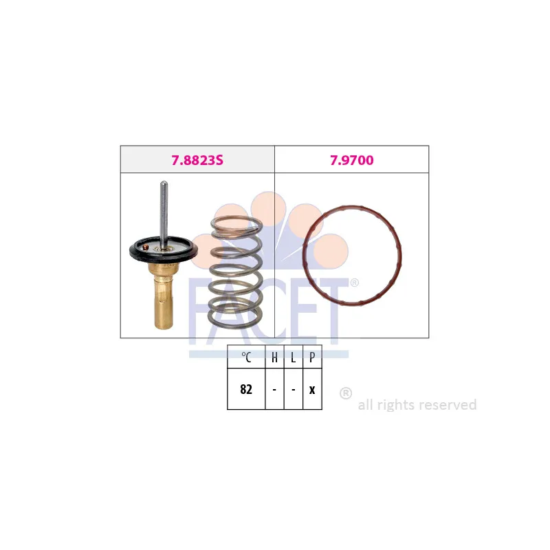 Thermostat d'eau FACET 7.8823