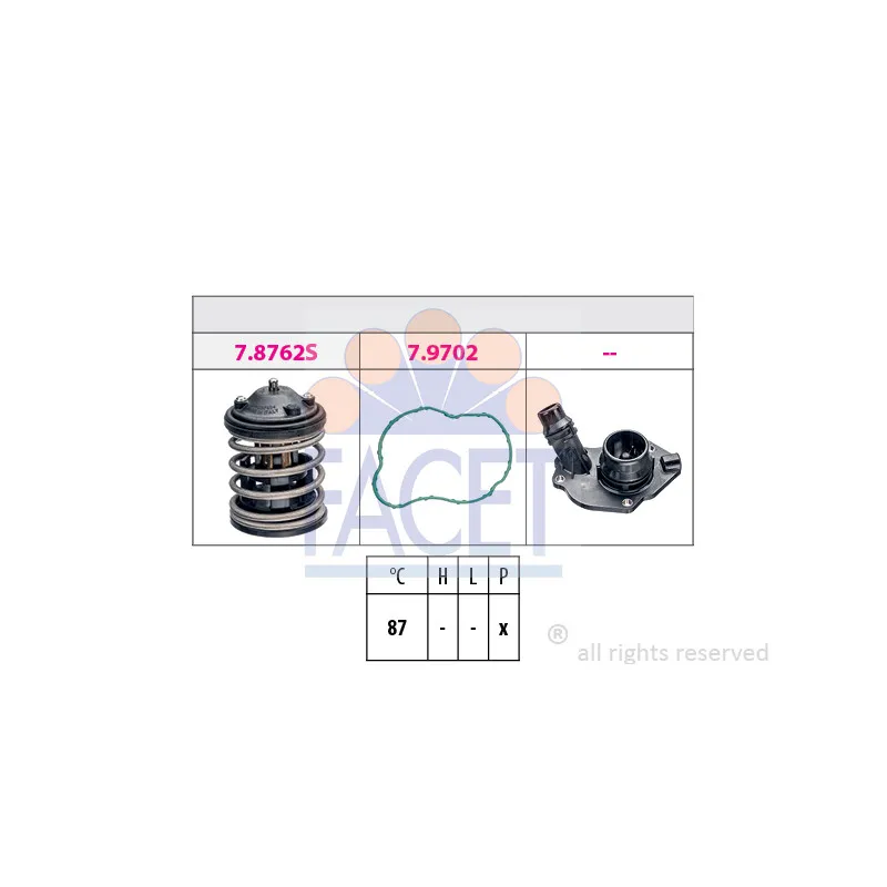 Thermostat d'eau FACET 7.8827K
