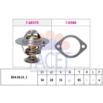 Thermostat d'eau FACET 7.8837