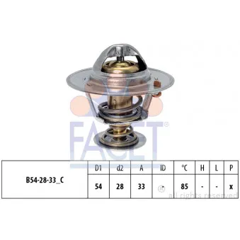 Thermostat d'eau FACET 7.8837S