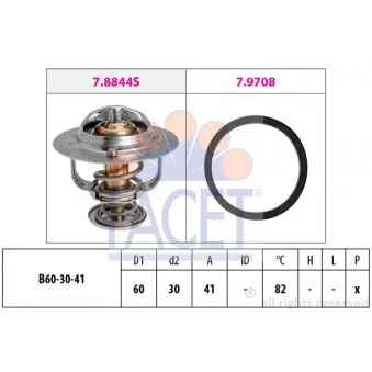 Thermostat d'eau FACET 7.8844