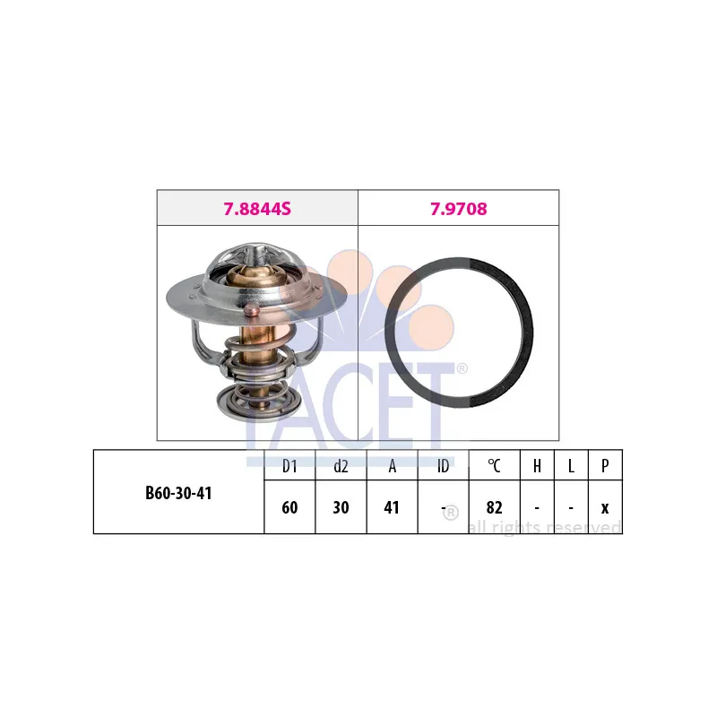 Thermostat d'eau FACET 7.8844