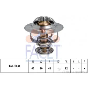 Thermostat d'eau FACET 7.8844S