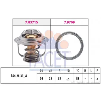 Thermostat d'eau FACET 7.8845