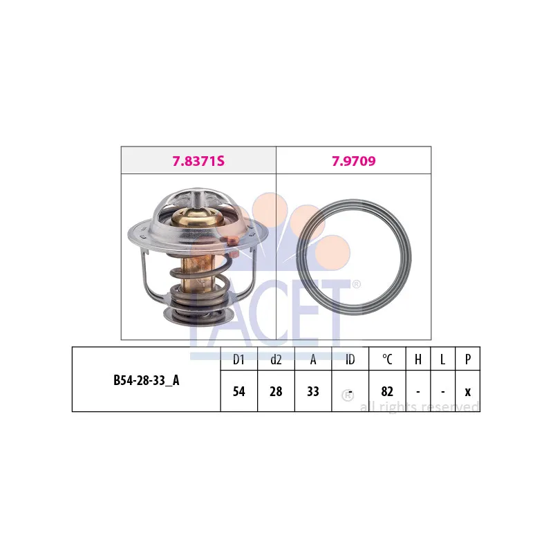 Thermostat d'eau FACET 7.8845