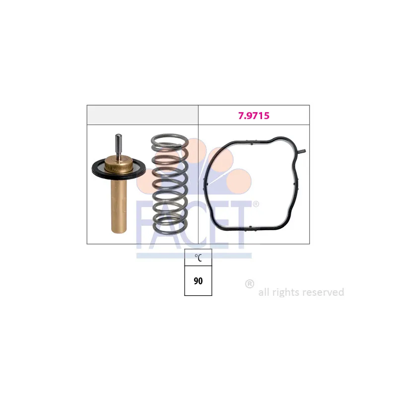 Thermostat d'eau FACET 7.8846