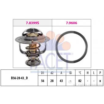 Thermostat d'eau FACET 7.8848