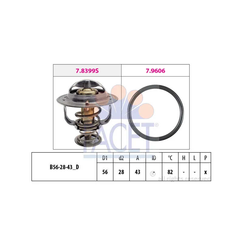 Thermostat d'eau FACET 7.8848