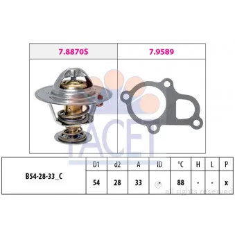 Thermostat d'eau FACET 7.8870