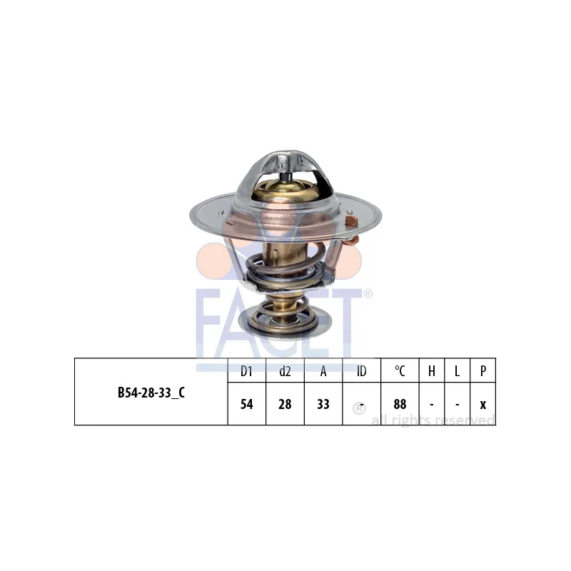 Thermostat d'eau FACET 7.8870S