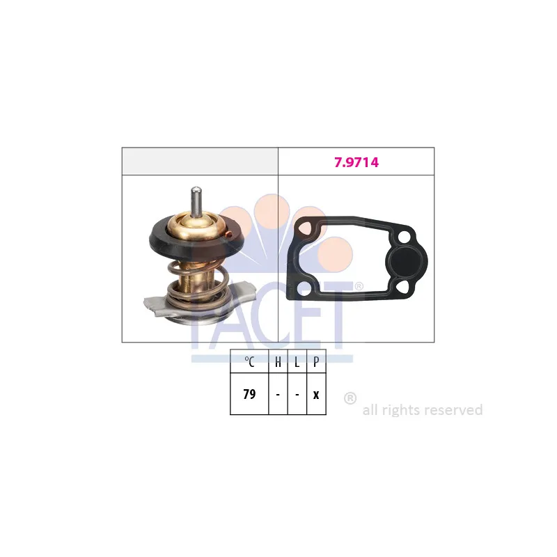 Thermostat d'eau FACET 7.8942