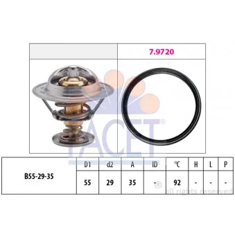 Thermostat d'eau FACET 7.8945