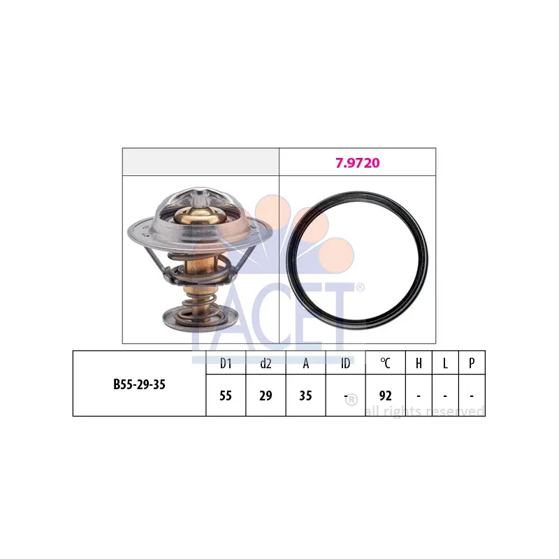 Thermostat d'eau FACET 7.8945
