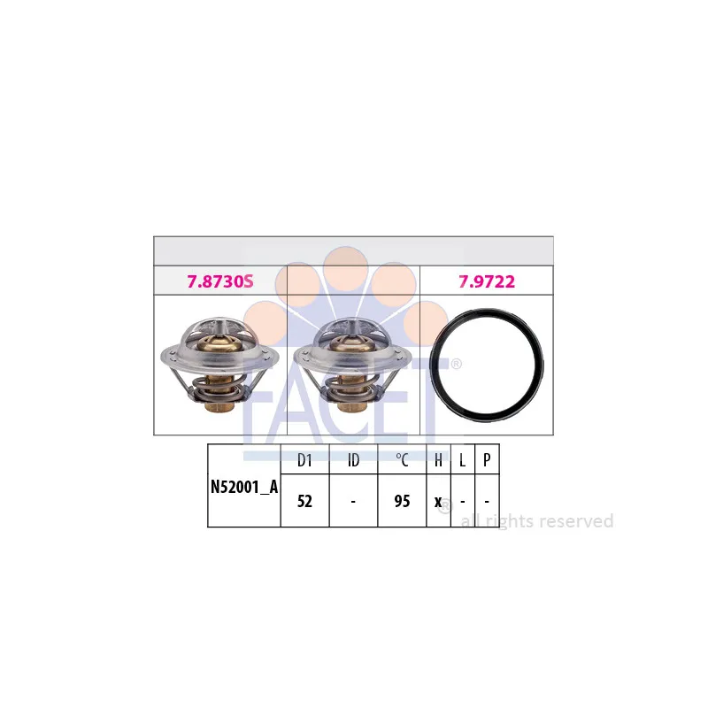Thermostat d'eau FACET 7.8946