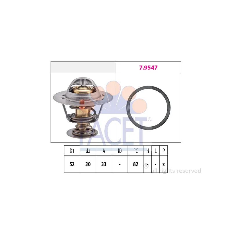 Thermostat d'eau FACET 7.8947