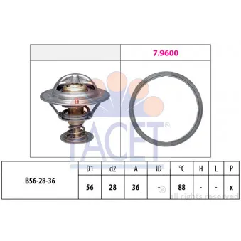 Thermostat d'eau FACET 7.8948