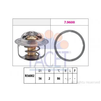 Thermostat d'eau FACET 7.8949