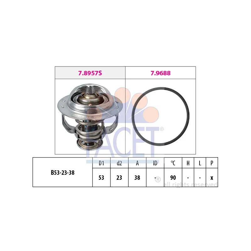Thermostat d'eau FACET 7.8957