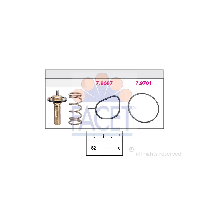 Thermostat d'eau FACET 7.8961