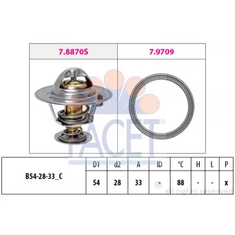 Thermostat d'eau FACET 7.8971