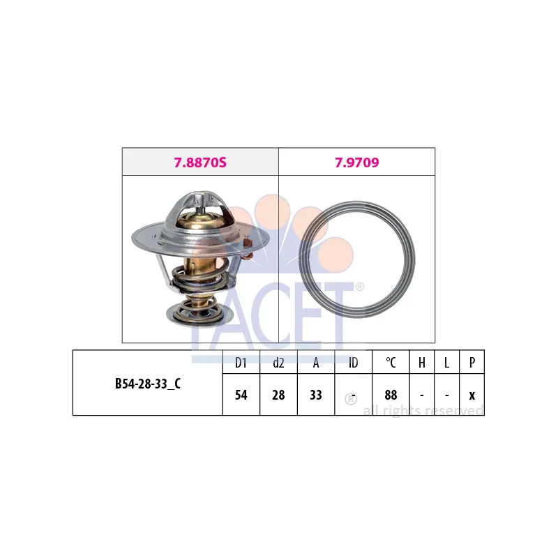 Thermostat d'eau FACET 7.8971