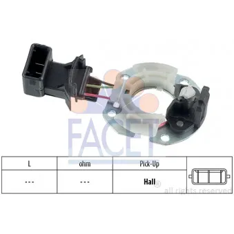 Capteur, impulsion d'allumage FACET 8.2723