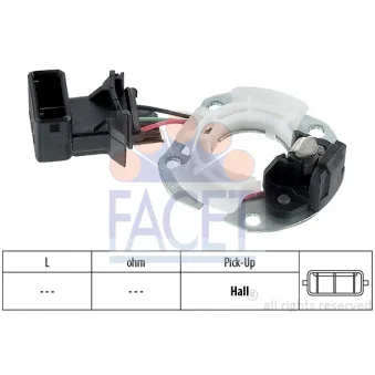 Capteur, impulsion d'allumage FACET 8.2733
