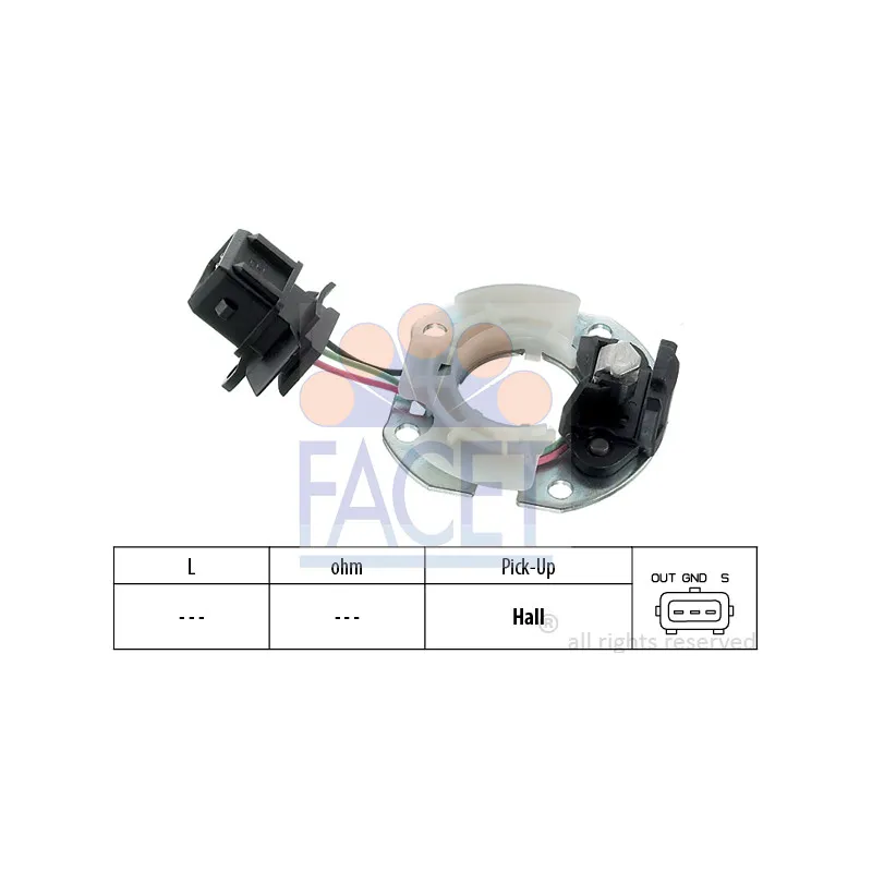 Capteur, impulsion d'allumage FACET 8.2744