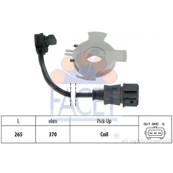 Capteur, impulsion d'allumage FACET 8.3617
