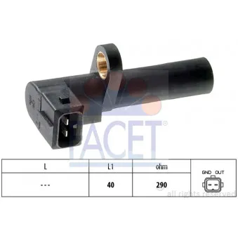 Capteur d'angle, vilebrequin FACET