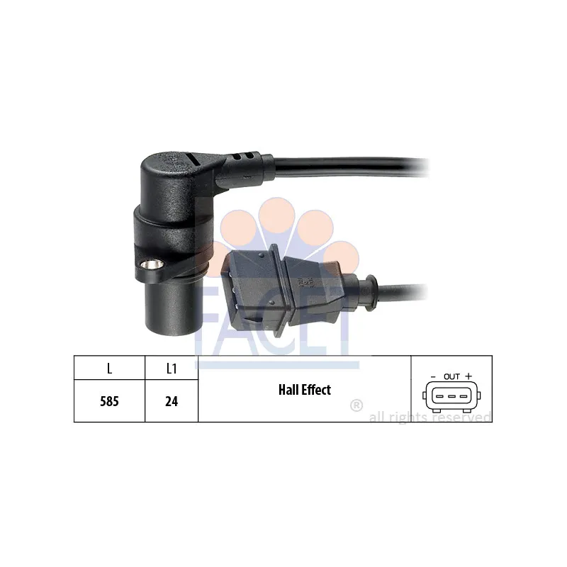 Capteur d'angle, vilebrequin FACET 9.0082