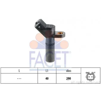 Capteur d'angle, vilebrequin FACET
