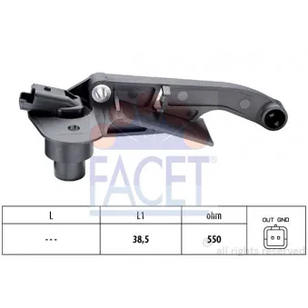Capteur d'angle, vilebrequin FACET