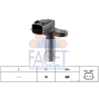 Capteur d'angle, vilebrequin FACET