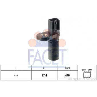 Capteur d'angle, vilebrequin FACET 9.0280